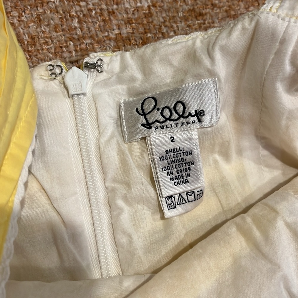 Lilly Pulitzer Yellow Eyelet Sundress - Picture 4 of 8